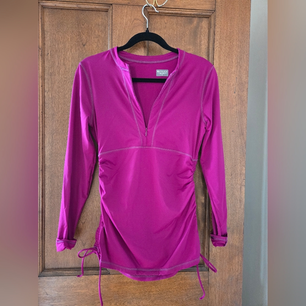 Athleta Fuchsia Long Sleeve Rashgard